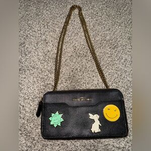 Marc Jacobs Black Crossbody Bag with Fun Patches